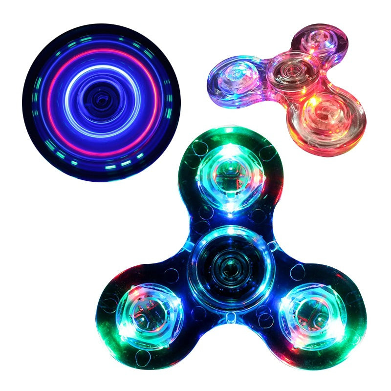 Mini Spinning Top - LED Lights - Crystal Design