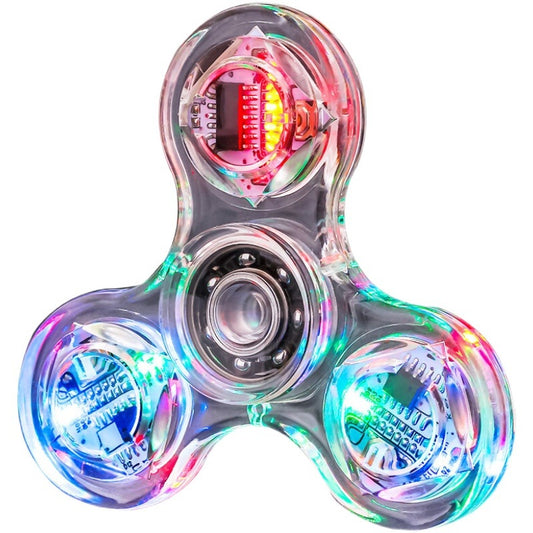 Mini Spinning Top - LED Lights - Crystal Design