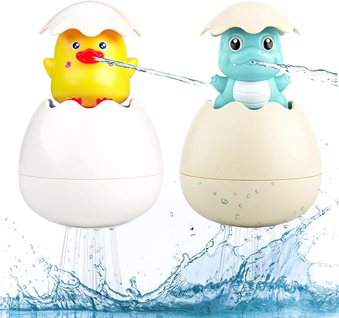 Baby Bathtub Water Float Toy - Raining Egg Sprayer