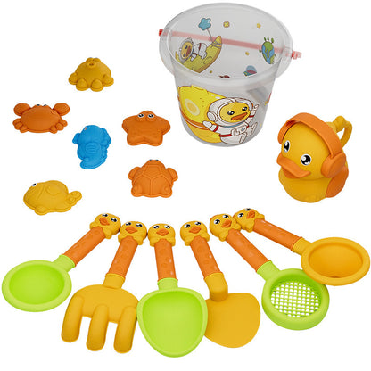 15-piece beach toy set - Lillte yellow duck